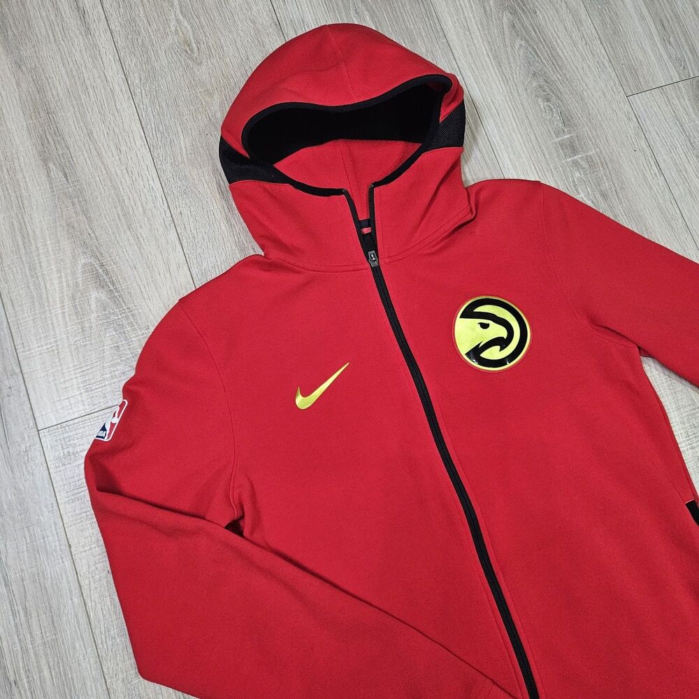 Men’s Nike NBA Atlanta Hawks Flex Showtime Therma Flex Warmup Hoodie Medium